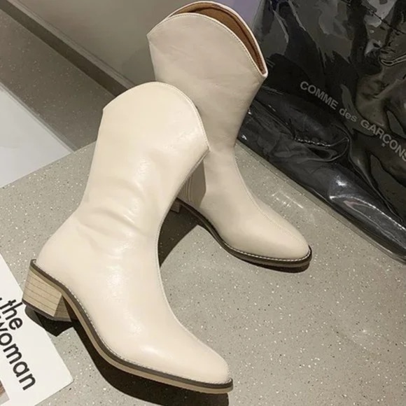 Doc Martens new side zip ankle boot chunky kitten heel boot - Picture 9 of 10